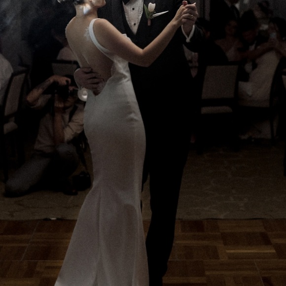 Katie May Collection Barcelona Cowl Neck Fluted Wedding Gown in Ivory - Medium - Picture 7 of 8